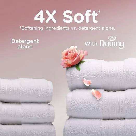 Downy Ultra Soft Fabric Softener Liquid, Bliss, Sparkling Amber and Rose, 56 fl oz, 83 Loads