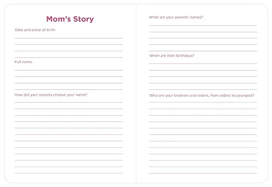 Mom Tell Me Your Story: A Memory Journal