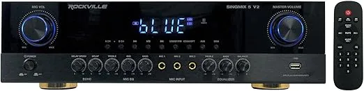 RockvilIe SingMix 5 2000w Home Theater Receiver w/Bluetooth/Echo/Mic inputs