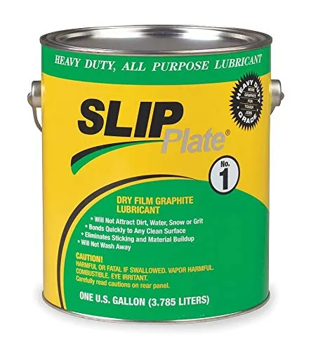 Slip Plate Heavy Duty Graphite Dry Film Lubricant, 1 gal. Container Size, 1 gal. Net Weight - 33015