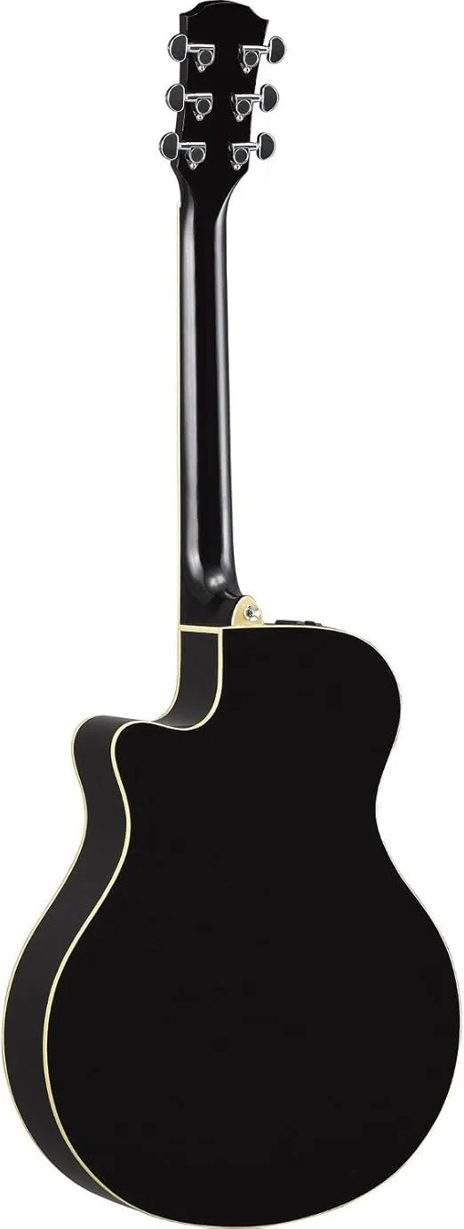 Yamaha APX600 BL Thin Body Acoustic-Electric Guitar, Black