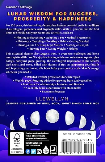 Llewellyn's 2025 Moon Sign Book: Plan Your Life by the Cycles of the Moon (Llewellyn's 2025 Calendars, Almanacs & Datebooks, 9)