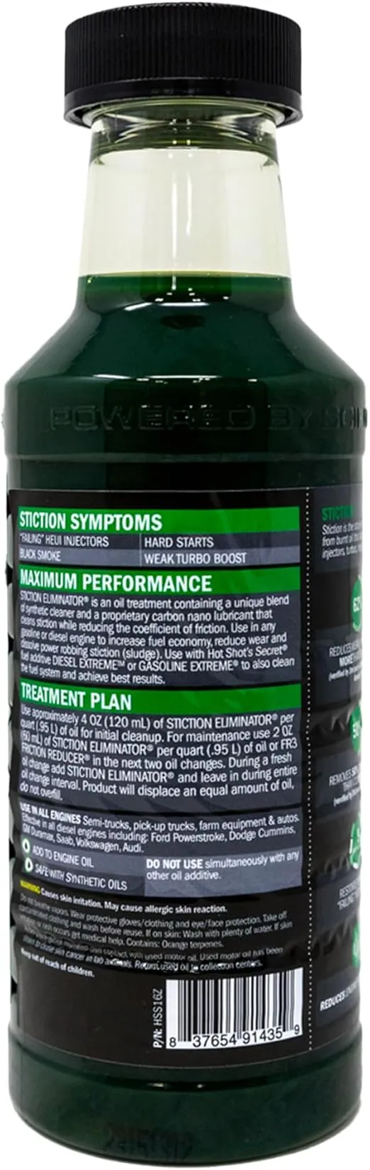 Hot Shot's Secret HSS16Z Stiction Eliminator, 16 fl. oz, Green
