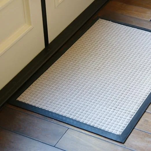 Rubber-Cal 03-202-ZWCH"Nottingham" Carpet Runner Floor Mat, 4' x 6', Charcoal