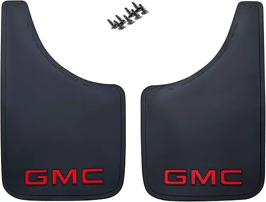 Plasticolor GMC Logo Easy Fit Mud Guard 9" - Set of 2