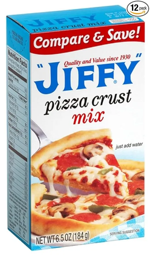 Jiffy PIZZA CRUST Mix 6.5oz (12 pack)
