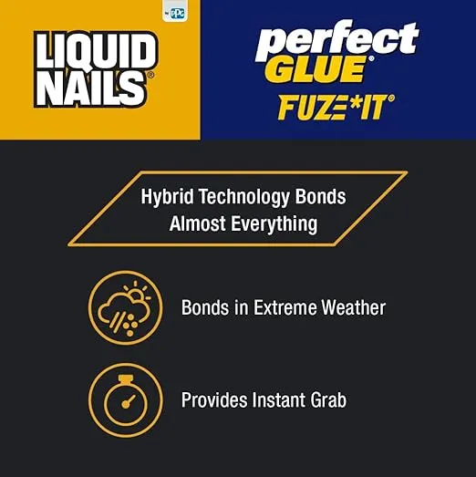 Liquid Nails Perfect Glue .75 oz. Clear Interior and Exterior Adhesive