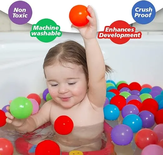 Upper Bounce Crush Proof Plastic Trampoline Pit Balls 500 Pack - Blue