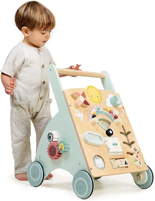 Tender Leaf Toys - Sunshine Baby Activity Walker - Activity Station to Encourage Floor Play to First Steps - Perfect Companion to Learn How to Walk - Age 18m +