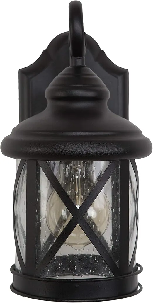 Yosemite Home Decor 5041BL-S Mahony Collection 6.50-Inch Incandescent Exterior, Black Finish, 18 Piece