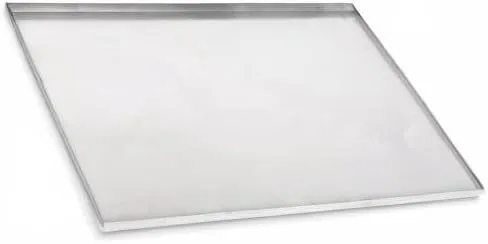 29.5" x 20.5" Metal Replacement Dog Crate Pan Chew Proof Crack Proof Pet Kennel Tray Central Dog Training Crate Pan Pet Supplies, Stainless Steel, 1" H