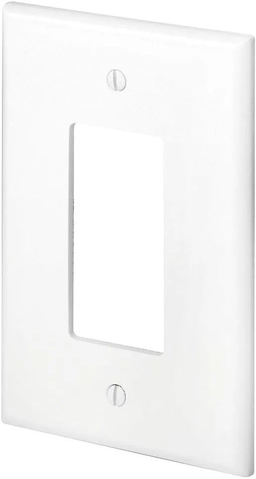Leviton 88601 1-Gang Decora GFCI Device Decora, Wallplate, Oversized, Thermoset, Device Mount, White