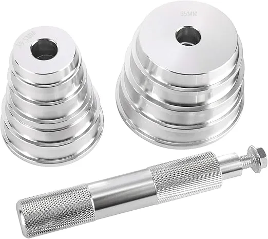 KUNTEC 10pcs Universal Aluminum Bearing Race and Seal Install Driver Set with 9 Discs Collar Axle Housing for Automotive Wheel Bearings