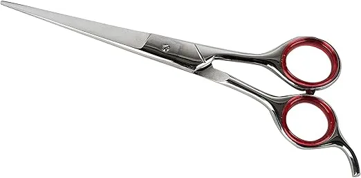 Laazar 7.5” Straight Grooming Shears for Dogs and Cats with Storage Case| Sharp Pet Groomer Scissors | Premium Stainless Steel | Hair Grooming Tools and Supplies for Pets