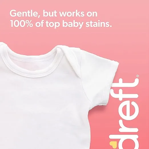 Dreft Stage 1 Newborn Baby Liquid Laundry Detergent, Gentle on Sensitive Skin, HE Compatible, 32 loads