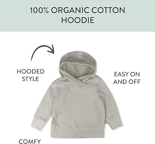HonestBaby Multipack Pullover Hoodie Sweatshirt Jogger Sweatpant Sets Organic Cotton Baby, Toddler, Boys, Girls, Unisex