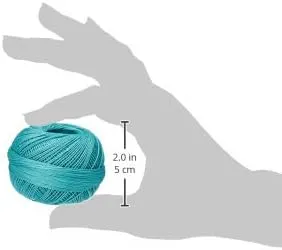 Handy Hands HH10664 Lizbeth Premium Cotton Thread, Medium, Ocean Teal