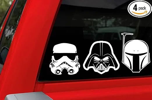 Chroma Graphics 45005 Star Wars Heads Family Decal Kit, 4 Piece