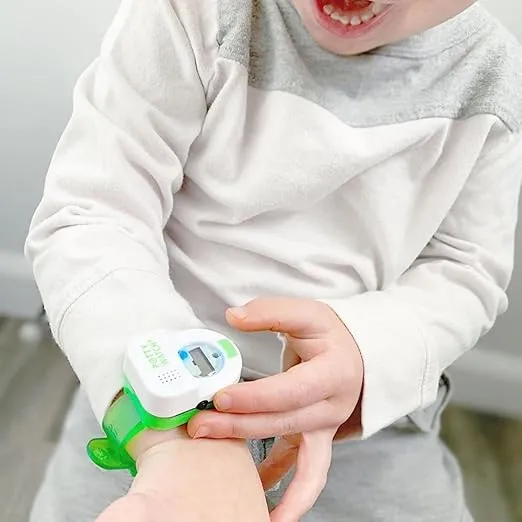 Potty Watch for Kids Potty Training - Potty Training Watch with 3 Fun Flashing Lights and Music - Water-Resistant Watch - Potty Watch Remind Kids Every 30, 60 or 90 Minutes - Green