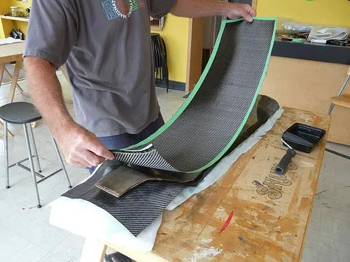 Carbon Fiber Sheet & Epoxy Resin Kit (36" x 6" + 8oz of Epoxy) 2x2 Twill, 3K, 5.7 oz. - Carbon Fiber Fabric, Carbon Fiber Repair Kit, Kit de Lámina de Fibra de Carbono y Resina Epoxi