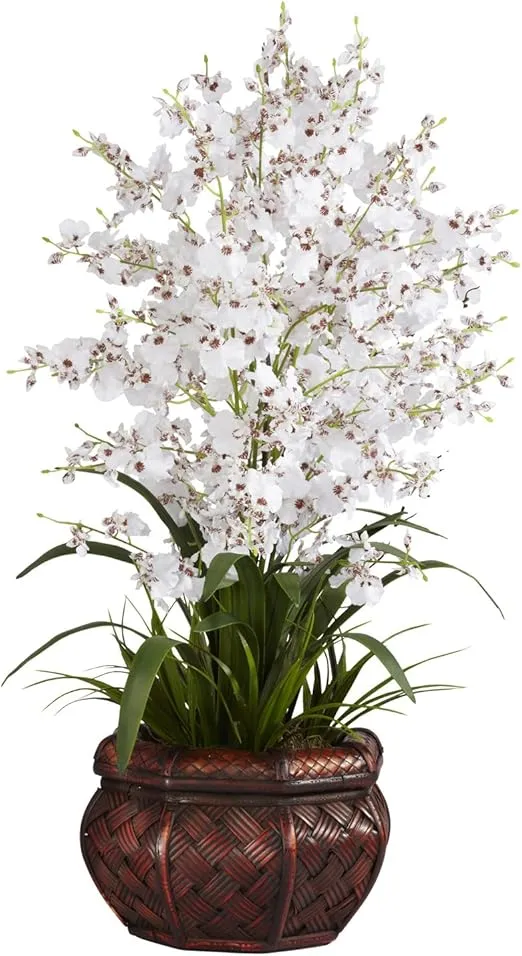 Nearly Natural Dancing Lady Silk Flower Arrangement