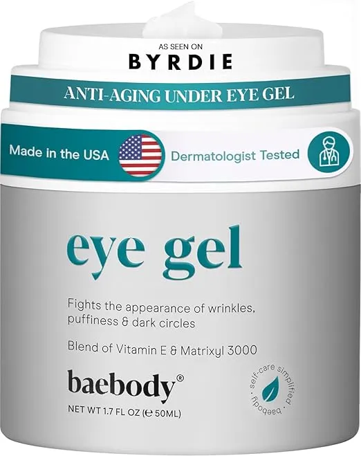 Baebody Eye Gel, Advanced Cooling Under Eye Cream For Dark Circles - Eye Cream for Puffiness and Bags under Eyes - Eye Cream Anti Aging & Hydrating, Beauty Gifts for Women
