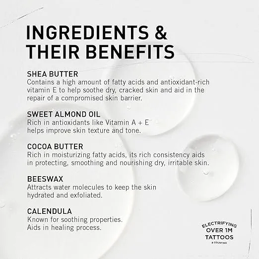 Mad Rabbit Tattoo Balm & Aftercare Cream- Color Enhancement that Revives Old Tattoos, Hydrates New Tattoos, Made With Clean Ingredients + Petroleum Free, Daily Tattoo Lotion Moisturizer & Brightener