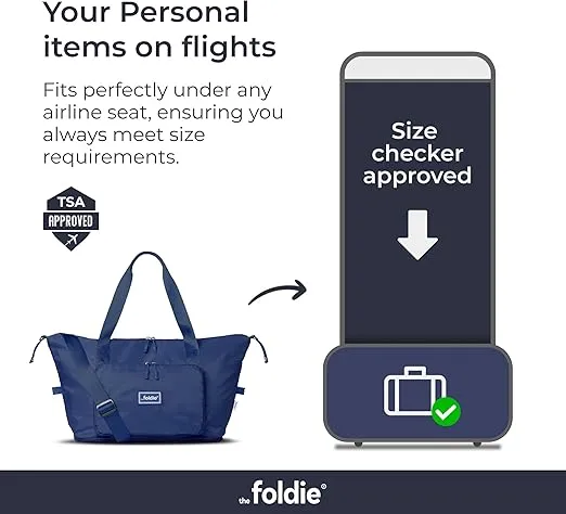 The Foldie® Foldable Travel Tote Bag for Women - Weekender Bags for Women, Item Travel Bag