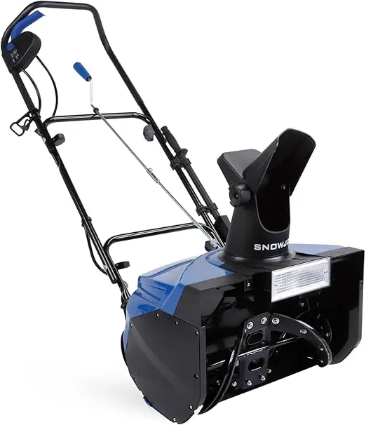 Snow Joe 18 Inch Electric Single Stage Snow Blower, 15 Amp Motor with Headlight