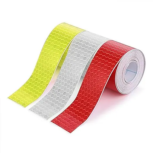 3 Rolls Reflective Tape Reflective Warning Tape Outdoor Waterproof Reflective Tape Nighttime Safety Stickers Trailer Reflective Tape Apparel (1 inch x 30 feet)
