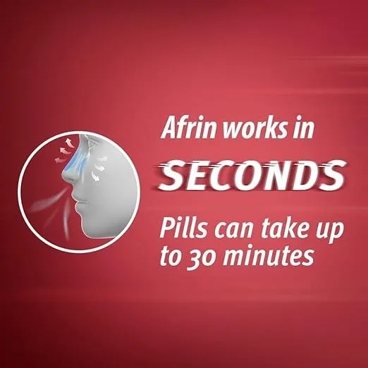 Afrin Nasal Spray Severe Congestion 15 mL (Pack of 3)