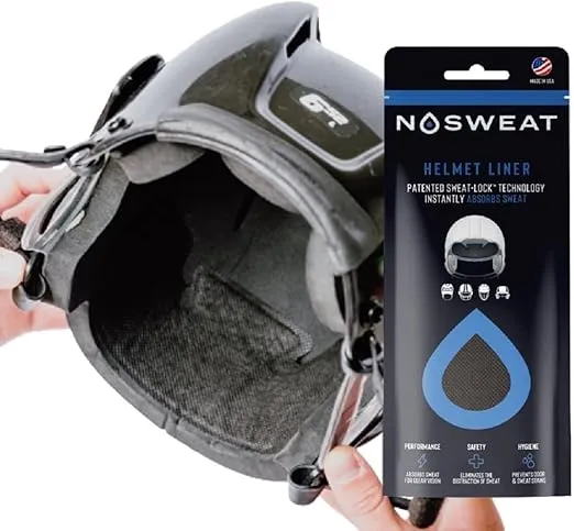Hockey Helmet Sweat Liners - NHL Officially Licensed by NoSweat Patented Sweatlock Technology 3 | 6 | 12 | 25 | 50 Pack