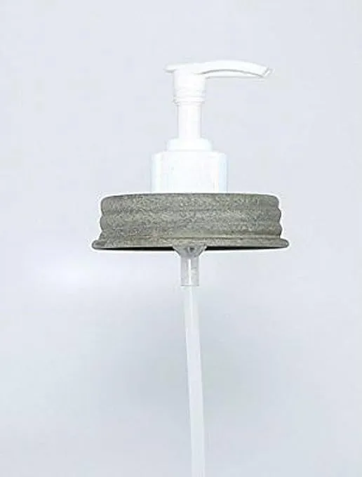 Mason Jar Soap Dispenser Lid - Barn Roof Tin
