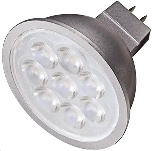 Satco S9496 6.5W LED MR16 LED 3000K 40' Beam Spread GU5.3 Base 12V Light Bulb