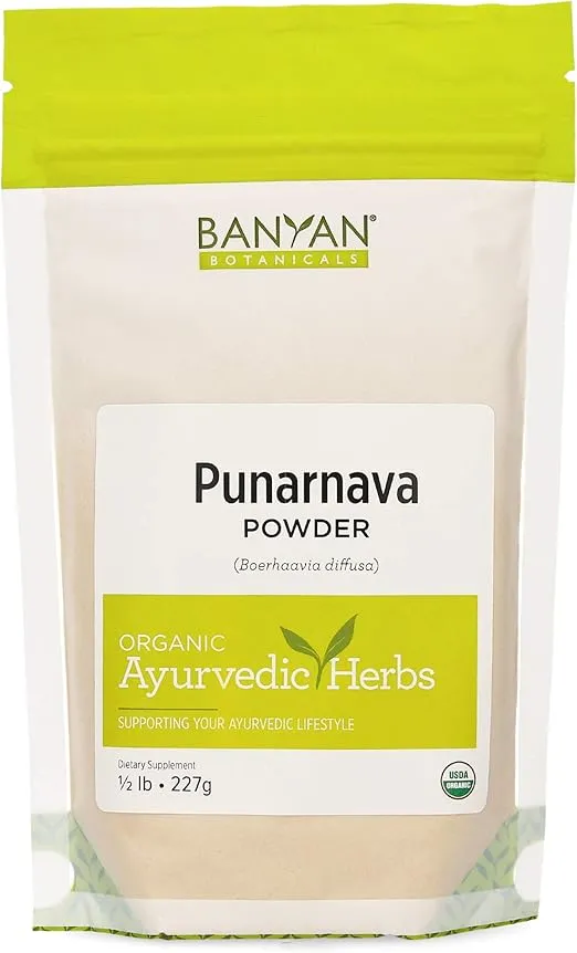 Banyan Botanicals Organic Punarnava Powder – Boerhavia diffusa – for Weight Management, Liver & Kidney Support & More* – 1/2lb. – Non-GMO Sustainably Sourced Vegan