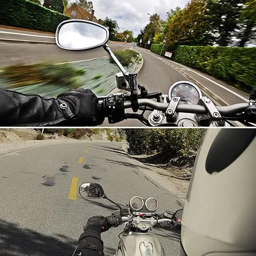 Motorcycle Helmet Chin Mount Kit Compatible with GoPro Hero 13 Black, Hero 12/11/10/9/8/7 (2018) and More Action Cameras (Motorcycle Helmet Chin Mount)