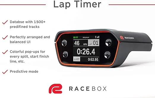 10Hz GPS Official Based Performance Meter Box with Mobile App - Car Lap Timer and Drag Meter - Racing Accelerometer Data Logger