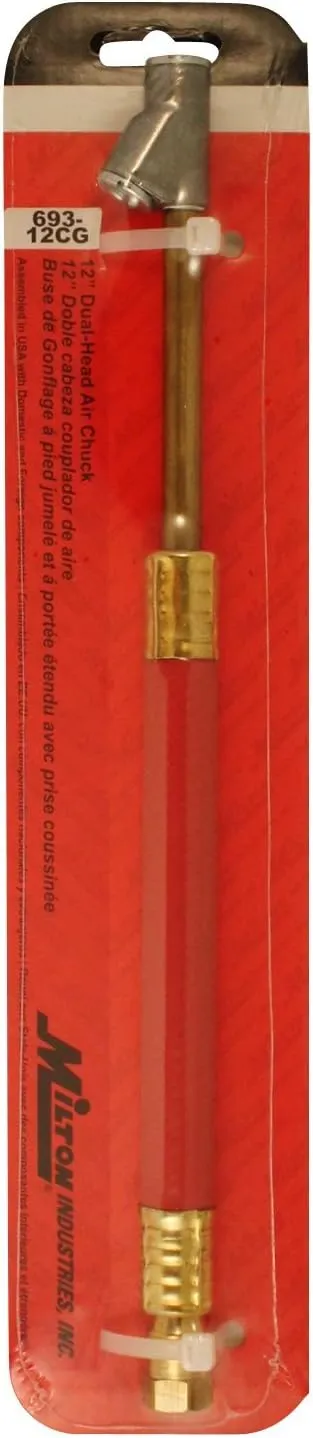 Milton 693-12CG 12" Dual Head Straight Foot Chuck with Cushioned Grip