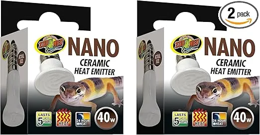 Zoo Med (2 Pack) Labs 40W Nano Ceramic Heat Emitter