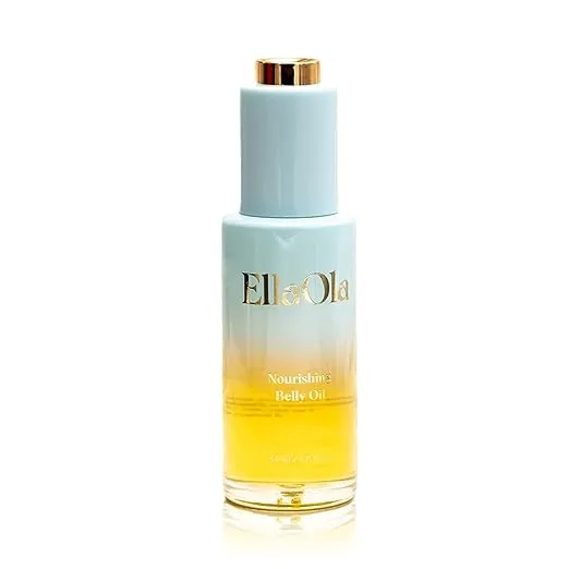 Belly Oil for Pregnancy Stretch Marks & Maternity Scars - Quick dry Formula with Squalene and Vitamin C Hydrates Face & Body, Pregnancy + Postpartum Skincare, Fragrance Free | 1.7 fl. oz.