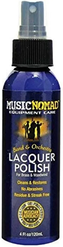 MusicNomad Lacquer Polish for Brass & Woodwind Instruments, 4 oz. (MN700)