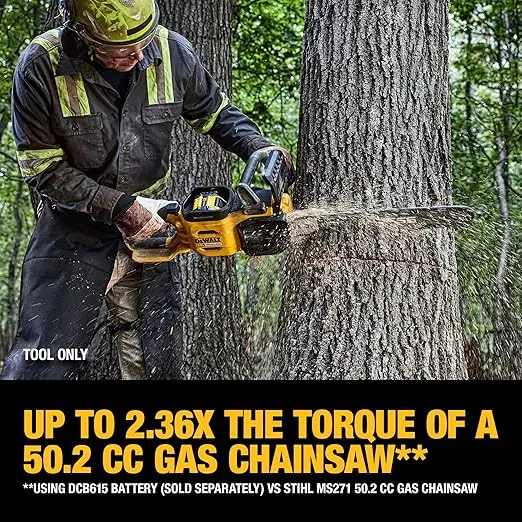 DEWALT 60V FLEXVOLT 20" Brushless Chainsaw - Bare Tool (DCCS677B)