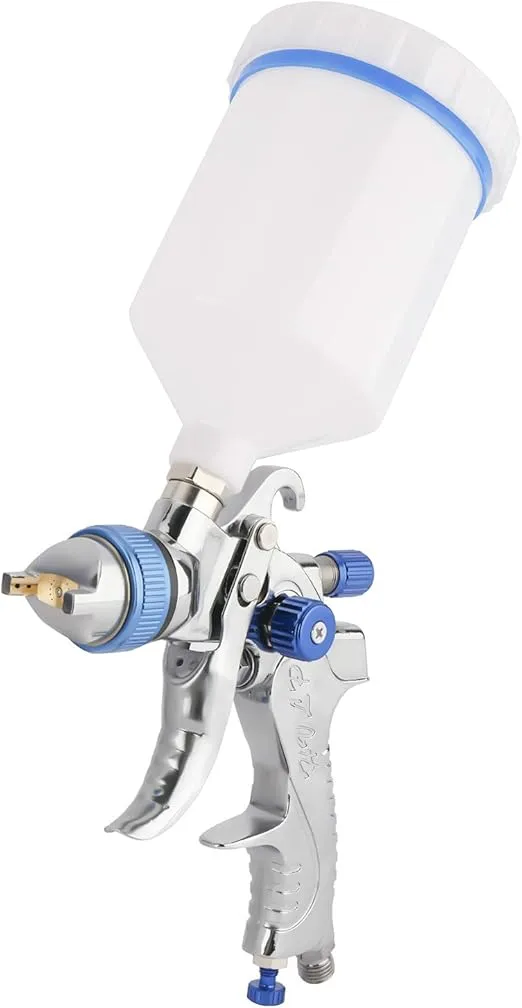 HVLP Air Spray Gun with 3 Nozzles 1.4mm 1.7mm 2.0mm, Air Paint Kits with 600cc Cup for Car/Home Domestic/Industrial Primer, Furniture Surface Painting, Coatings Spraying