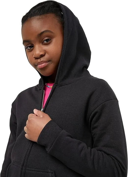 Hanes Girls' Comfortsoft Ecosmart Full-Zip Hoodie