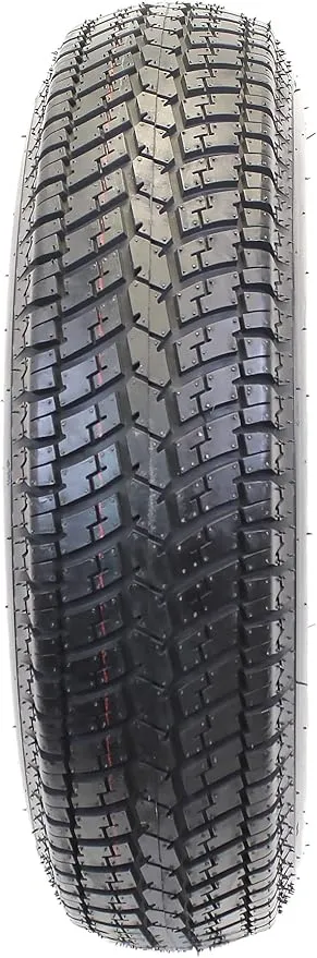 eCustomrim Trailer Tire On Black Wheel Modular Rim ST205/75D15 Load Range C 5 Lug On 4.5 15 x 5-2 Year Warranty w/Free Roadside