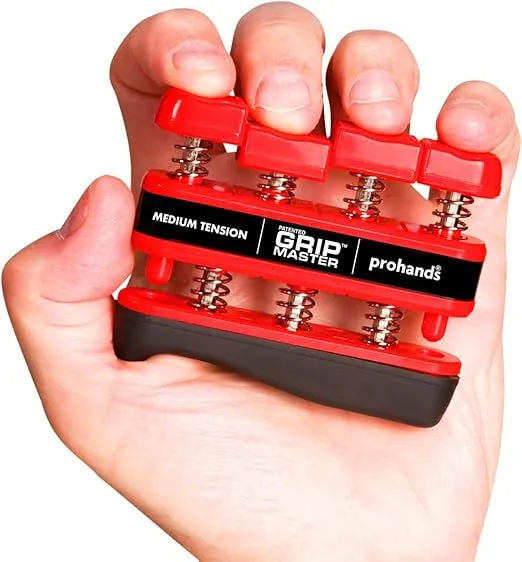 Gripmaster Hand Exerciser, Finger Exerciser (Hand Grip Strengthener), Spring-Loaded, Finger-Piston System, Isolate & Exercise Each Finger