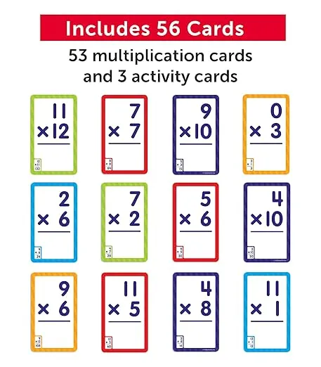 Flash Cards: Multiplication 0 - 12