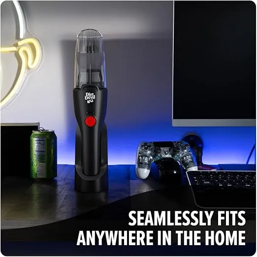 Dirt Devil Grab & Go+ 8V Cordless Handheld Vacuum Cleaner, Powerful Suction and Ultra Lightweight, Compact, Advanced Battery Performance, BD30100V, Black