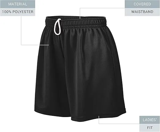 Augusta Sportswear Ladies' Wicking Mesh Performance Workout Running Shorts