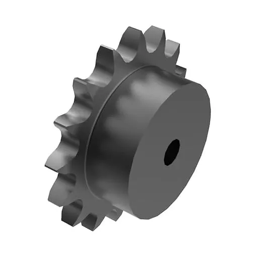 40BS12 Roller Chain Sprocket, Finished with Keyway, Type B Hub #40 Chain 1" bore Size 12-Teeth